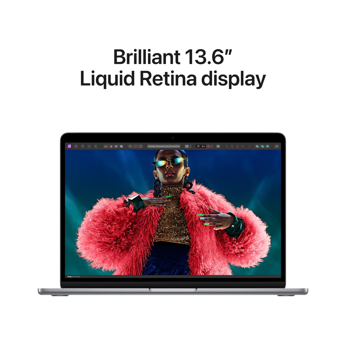 13-inch MacBook Air: Apple M3 chip with 8‑core CPU and 10‑core GPU, 512GB SSD - Space Gray (Keyboard: English)
