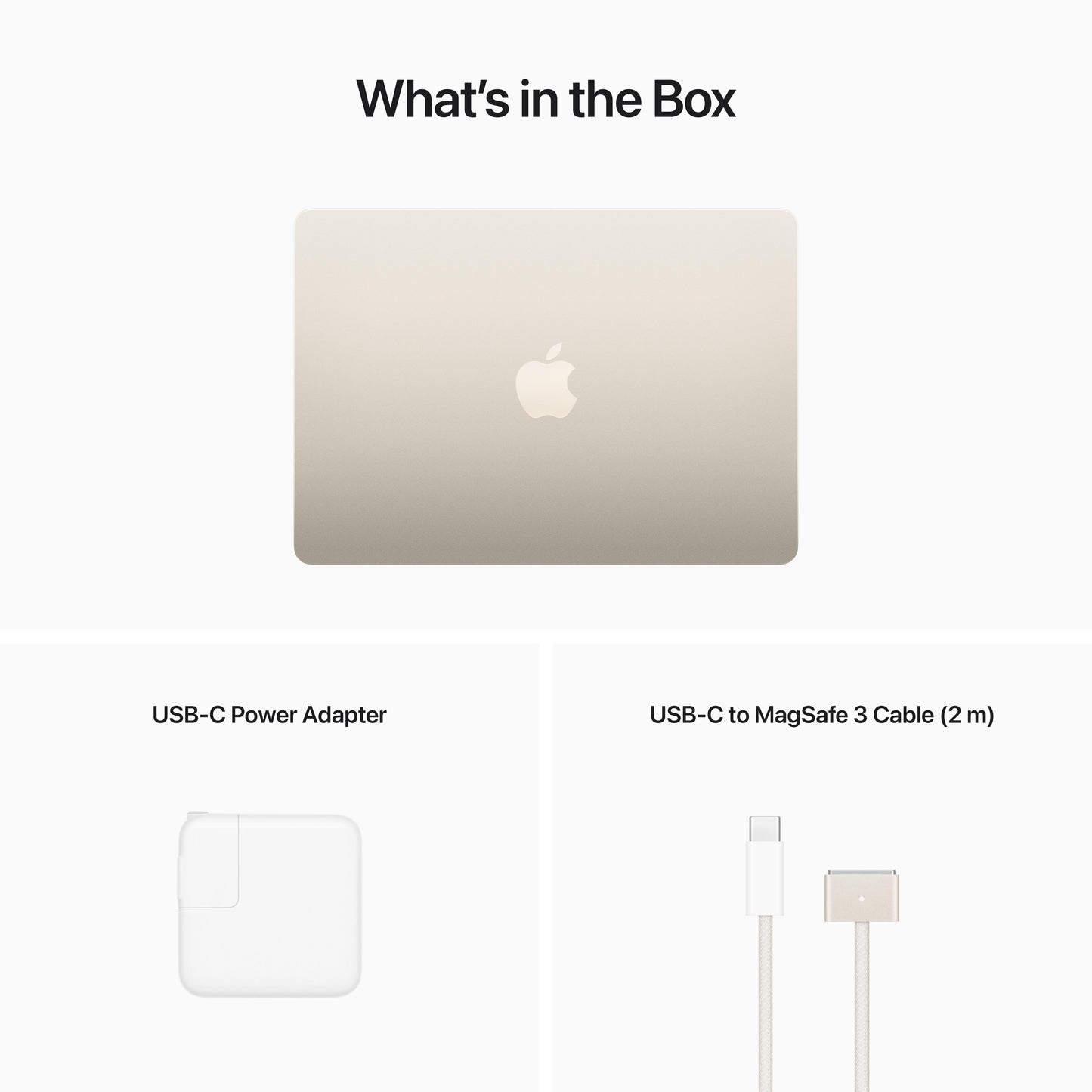 13-inch MacBook Air: Apple M2 chip with 8‑core CPU and 10‑core GPU, 512GB SSD - Starlight (Keyboard: English)