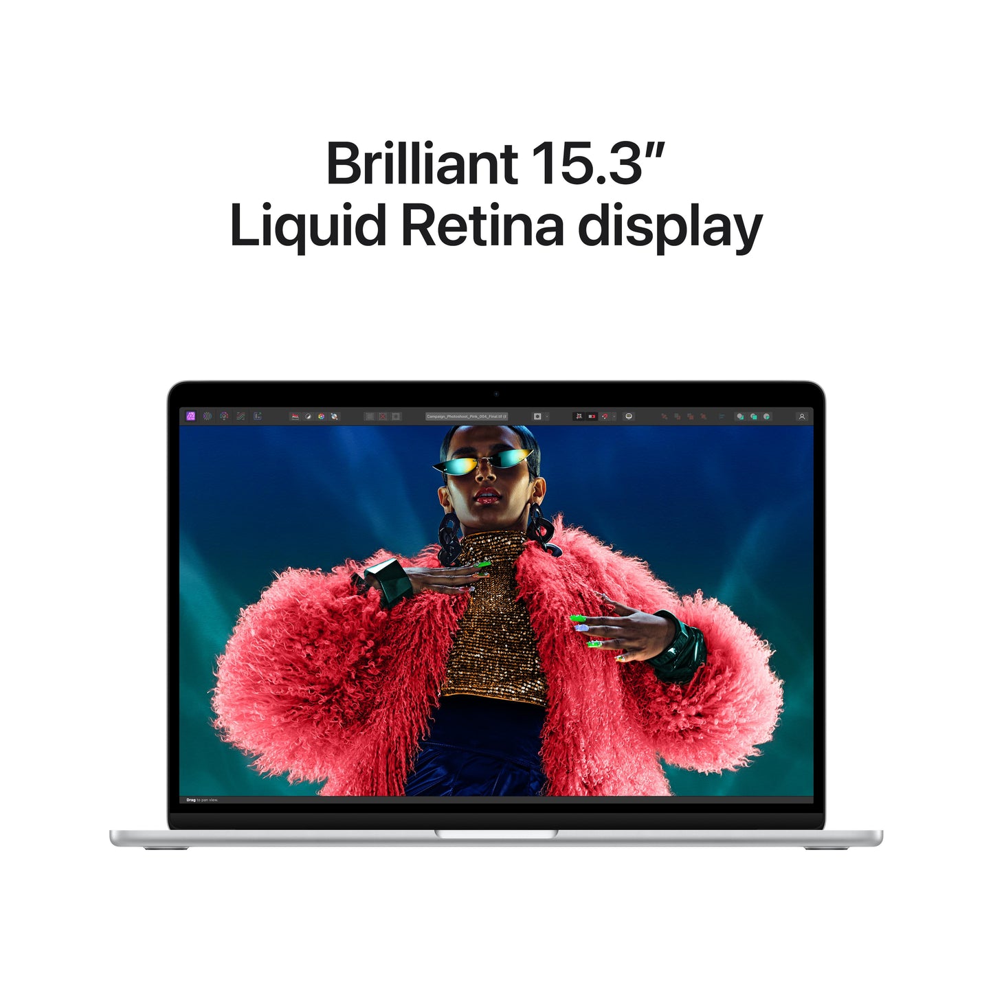 15-inch MacBook Air: Apple M3 chip with 8‑core CPU and 10‑core GPU, 256GB SSD - Silver (Keyboard: English)