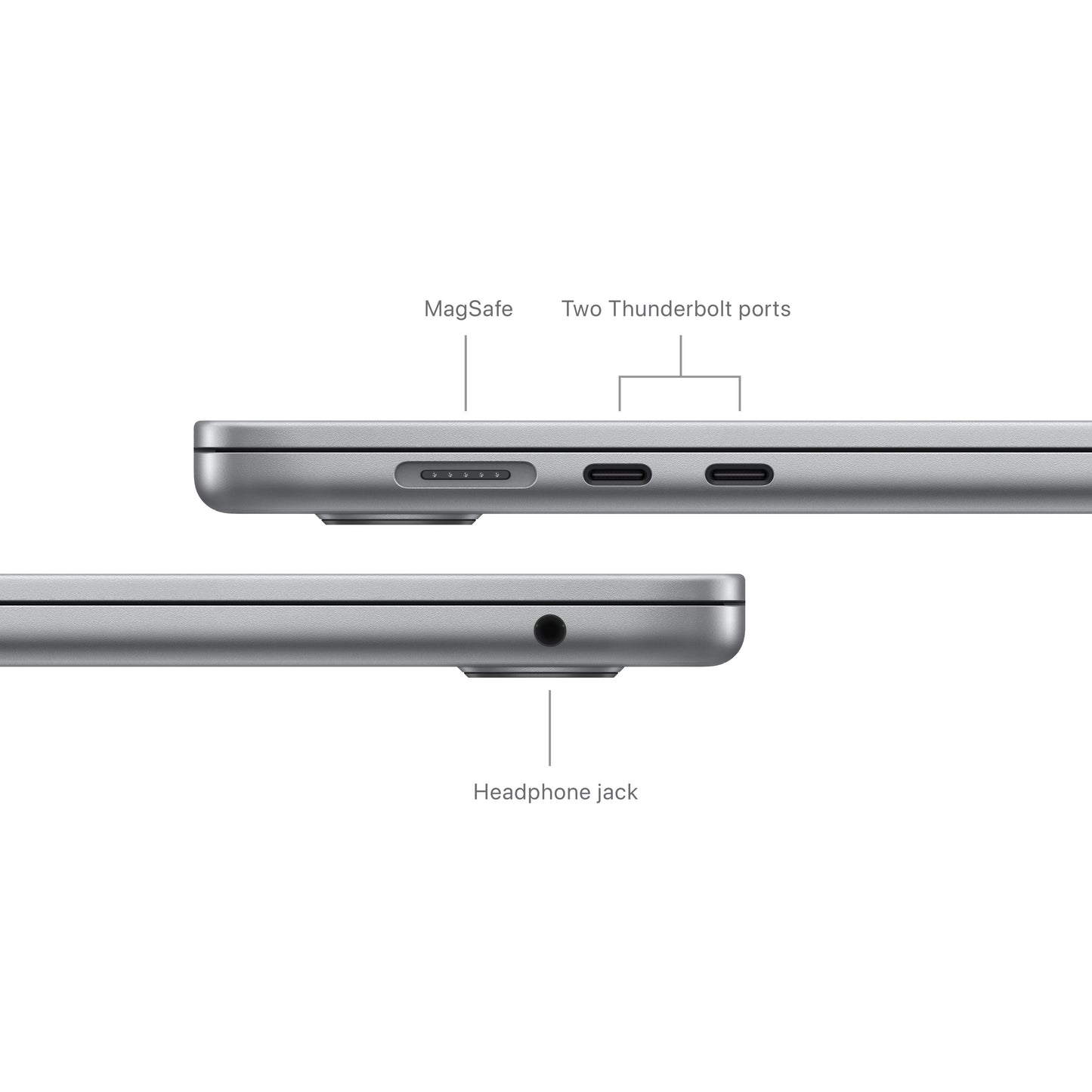 15-inch MacBook Air: Apple M3 chip with 8‑core CPU and 10‑core GPU, 512GB SSD - Space Gray (Keyboard: English)