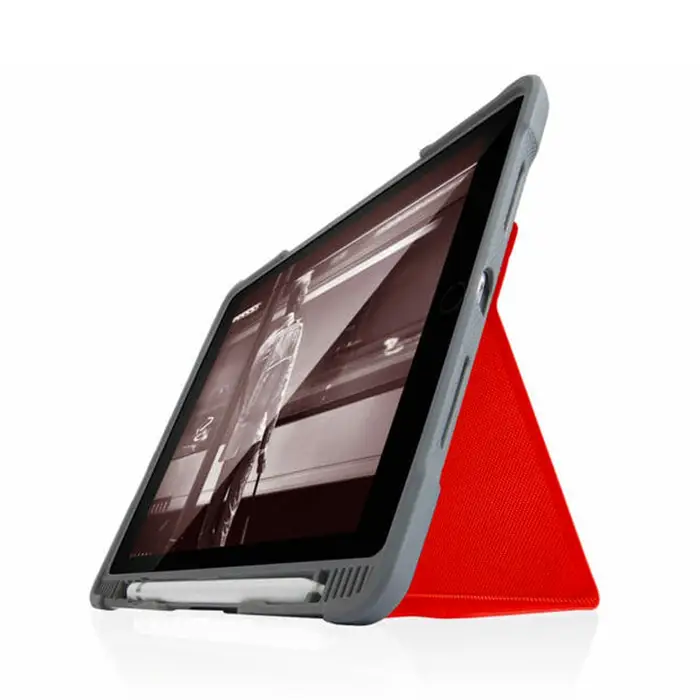 Case STM Dux Plus Dúo Para iPad de 10.2" (Gen 8 y 9) - Rojo