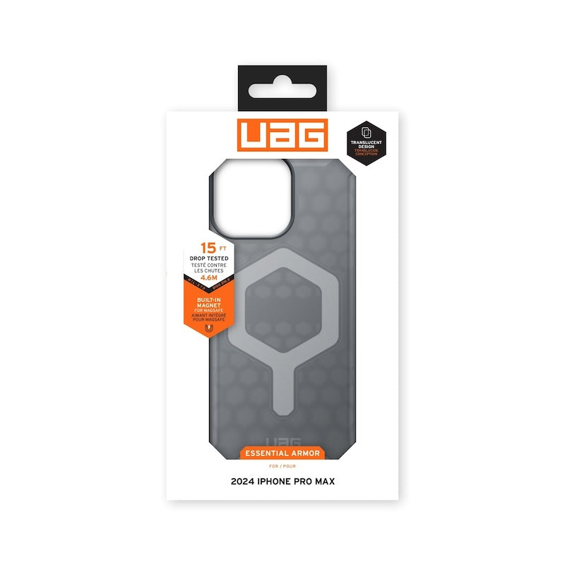 CASE UAG ESSENTIAL ARMOR IPH 16 PM GRY