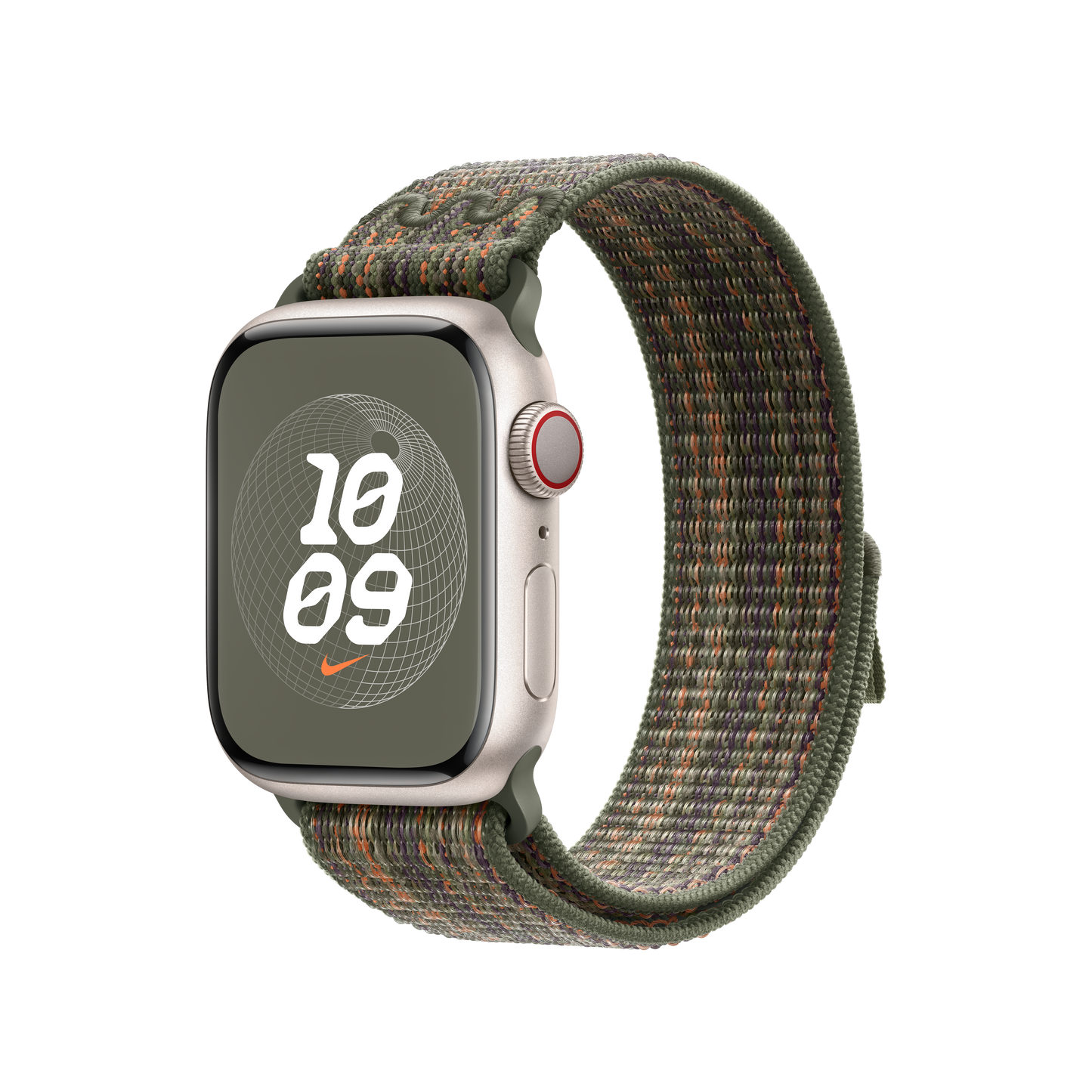 41mm Sequoia/Orange Nike Sport Loop