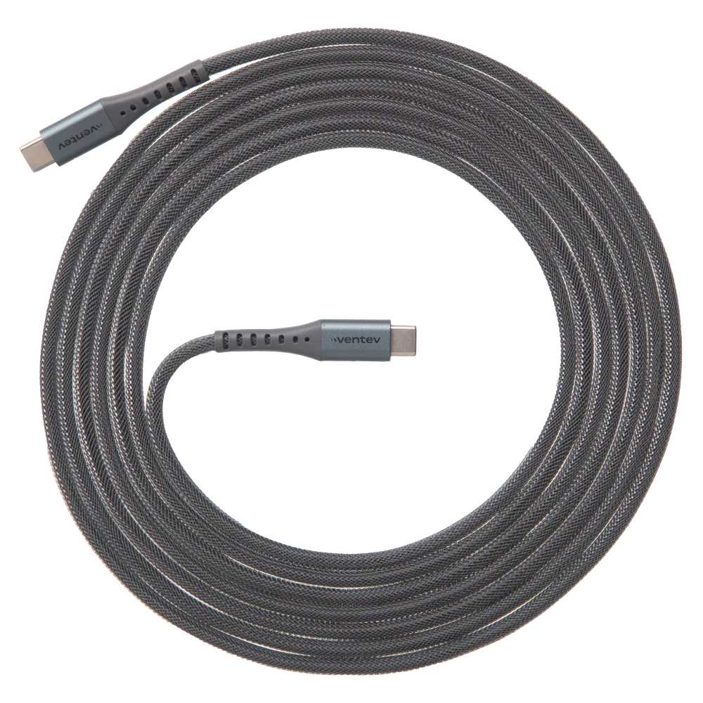 Cable de Aleacion VENTEV USB-C a USB-C 10FT - Acero