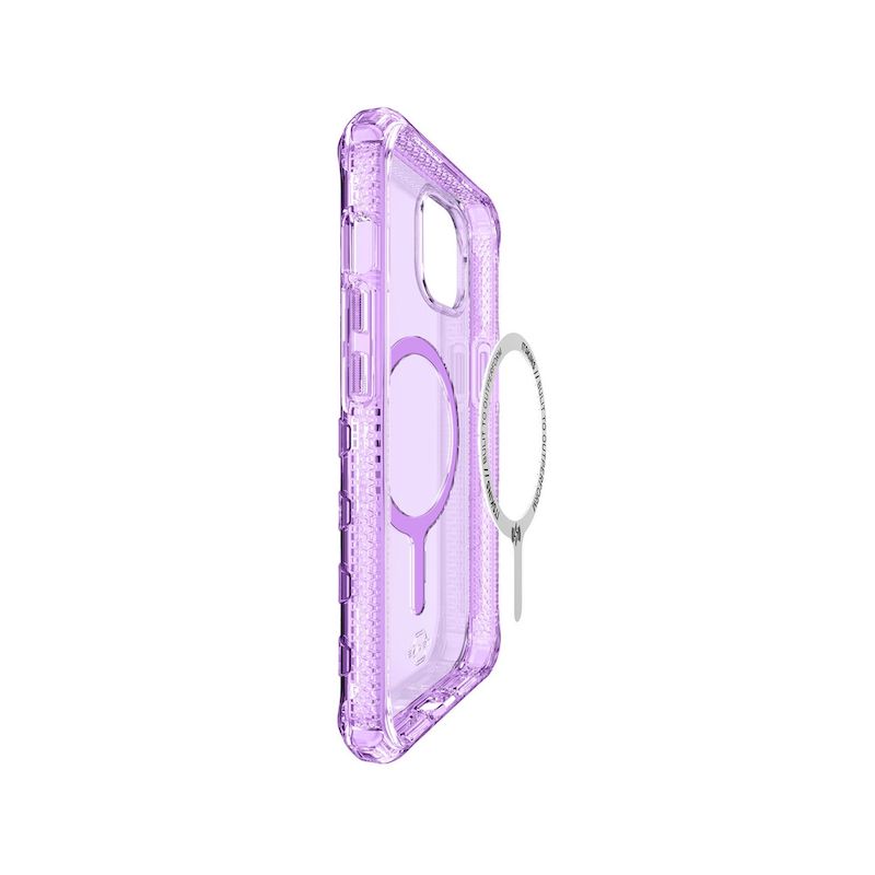 Case ITSKINS SUPREME MAGCLEAR Para iPhone 13/14 - Purpura