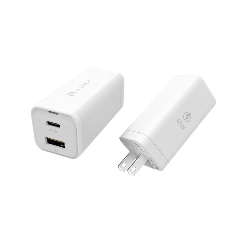 Cargador Pared Adam Elements OMNIA 65W USB-C - Blanco