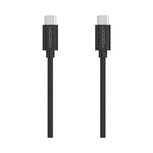 CABLE DE CARGA ADD ON USBC/USBC  2mt - BLACK