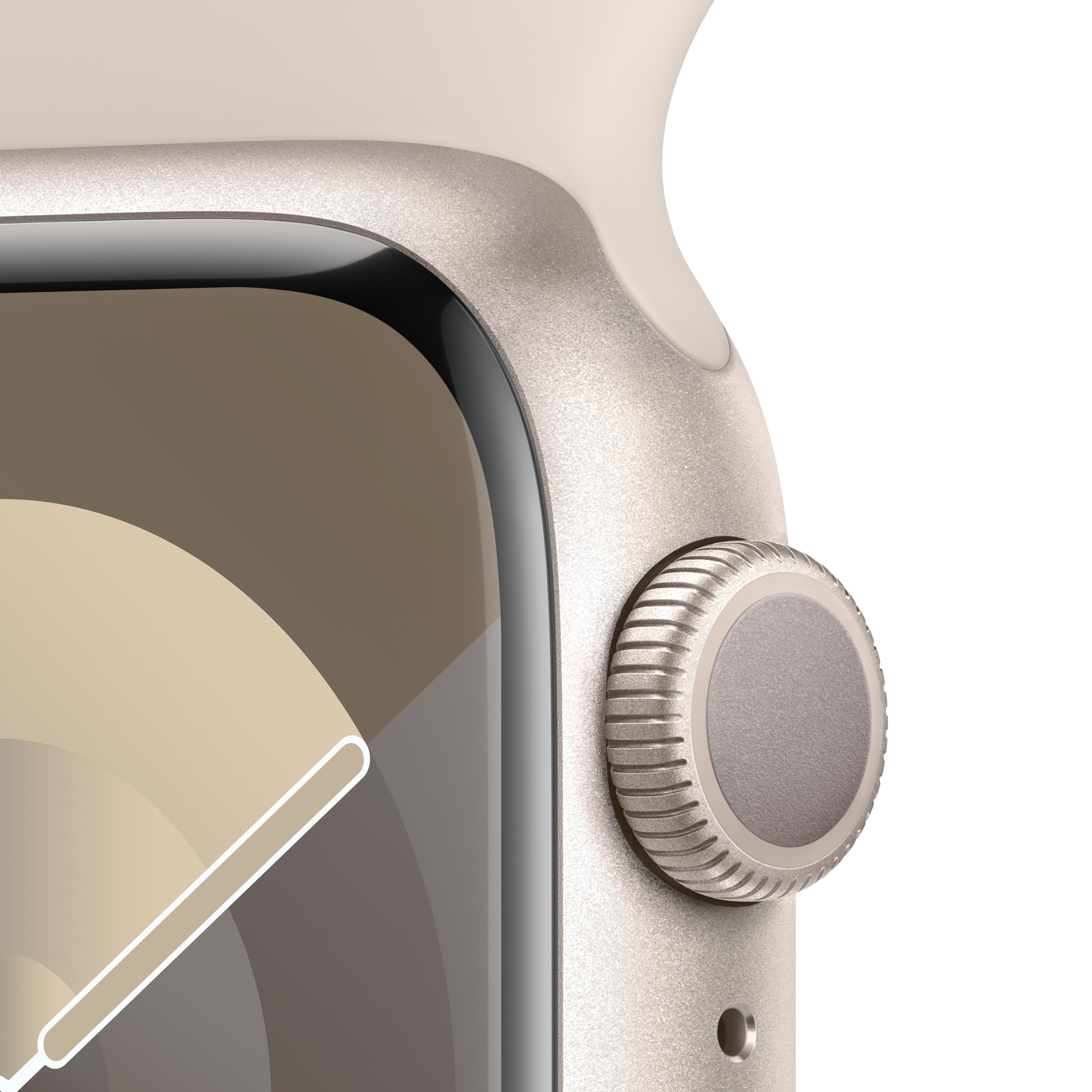 Apple Watch Series 9 GPS 41mm Starlight Aluminum Case with Starlight S Mac Center Puerto Rico