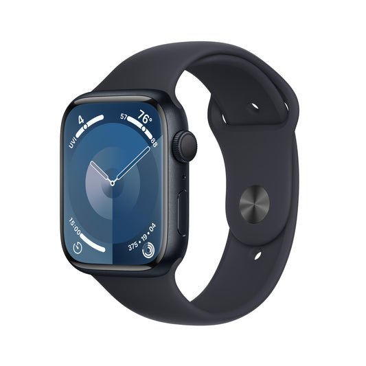 Apple Watch Series 9 GPS 45mm Midnight Aluminum Case with Midnight Sport Band - M/L