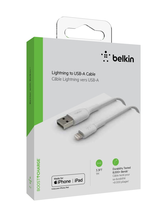 Cable Belkin USB-A a Lightning (2m) Mixit