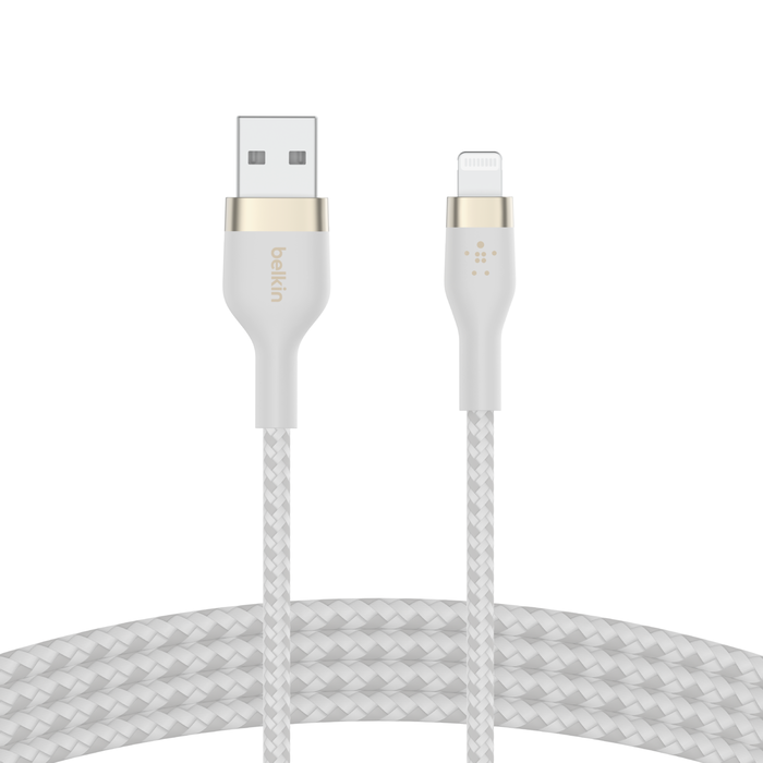 Belkin Usb -C Cable A Lightning - 2M - Pro Flex - Blanco