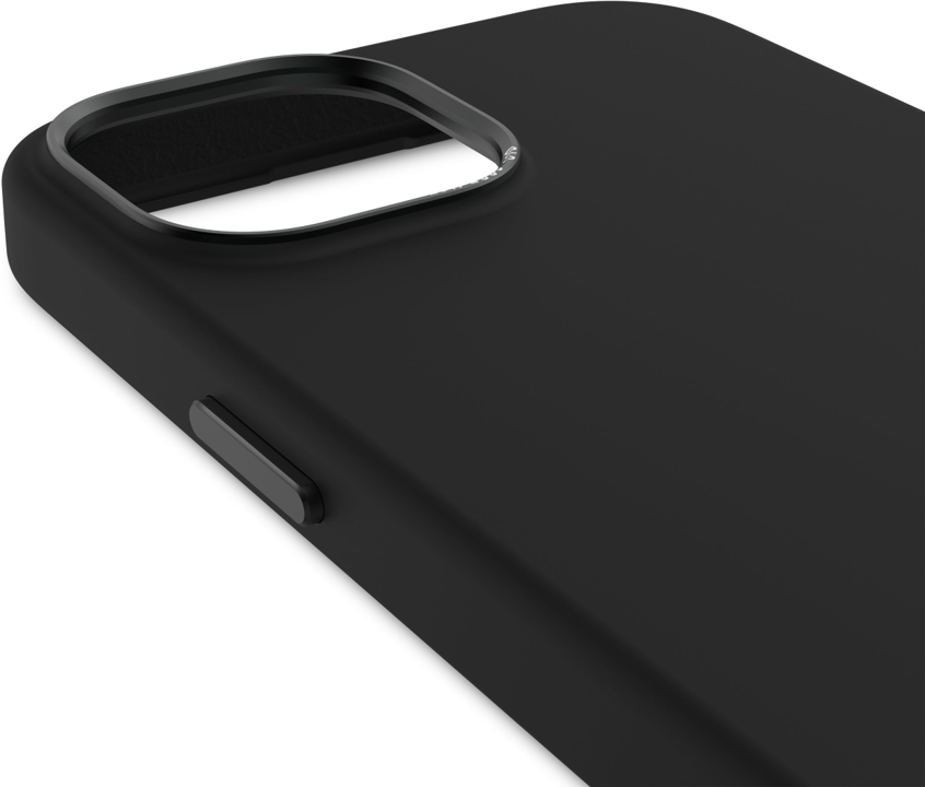 Case de silicona antimicrobiana DECODED para iPhone 15 -  Negro