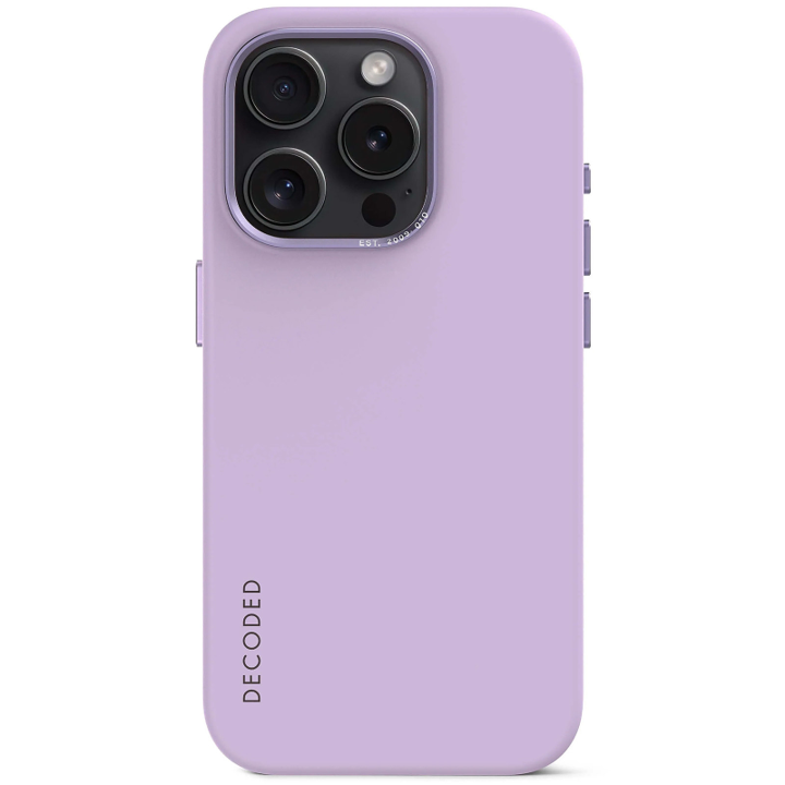 Case de silicona antimicrobiana DECODED para iPhone 15 Pro Max -  Lavanda