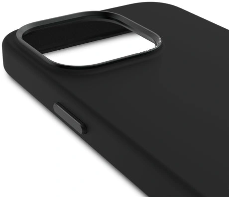 Case de silicona antimicrobiana DECODED para iPhone 15 Pro Max -  Negro