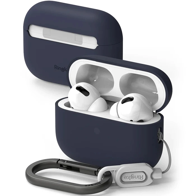 Case De Silicona RINGKE Para AirPods Pro  (2º) - Azul Medianoche