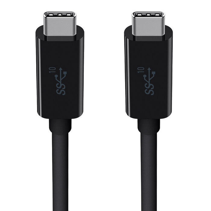 Cable Belkin USB-C a USC-C - 1 M - Súper Speed 3.1 Tranferecia Hasta 10 Gbps - Negro