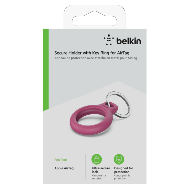 Llavero Belkin De Seguridad Para AirTag - Rosado