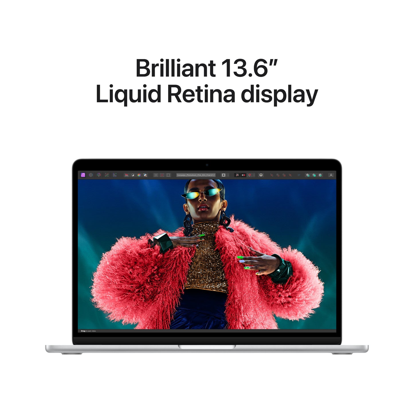 13-inch MacBook Air: Apple M3 chip with 8‑core CPU and 8‑core GPU, 256GB SSD - Silver (Keyboard: English)