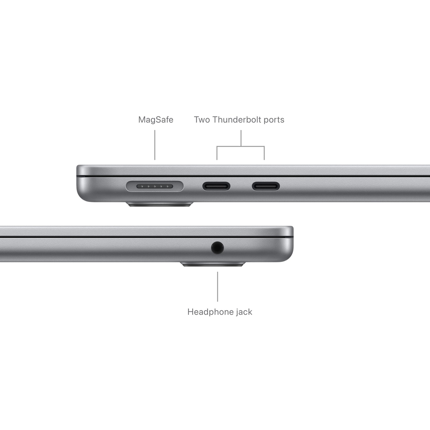 13-inch MacBook Air: Apple M3 chip with 8‑core CPU and 10‑core GPU, 512GB SSD - Space Gray (Keyboard: English)