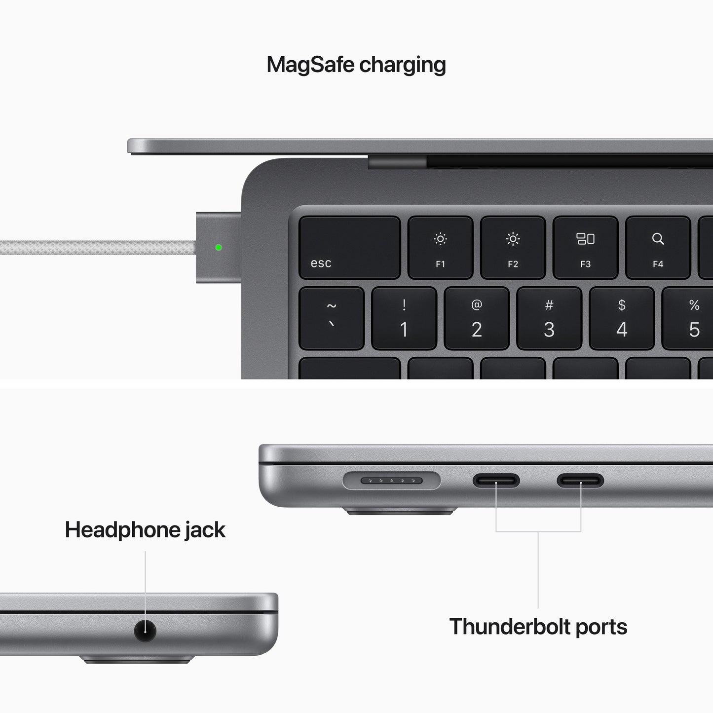 13-inch MacBook Air: Apple M2 chip with 8‑core CPU and 10‑core GPU, 512GB SSD - Space Gray (Keyboard: English)
