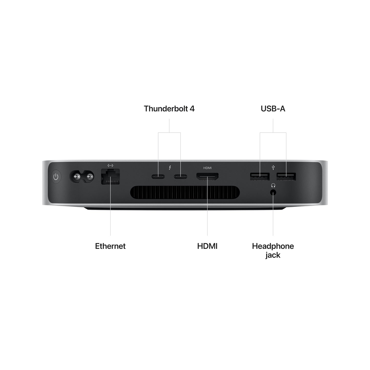 Mac mini: Apple M2 chip with 8‑core CPU and 10‑core GPU, 512GB SSD - Silver