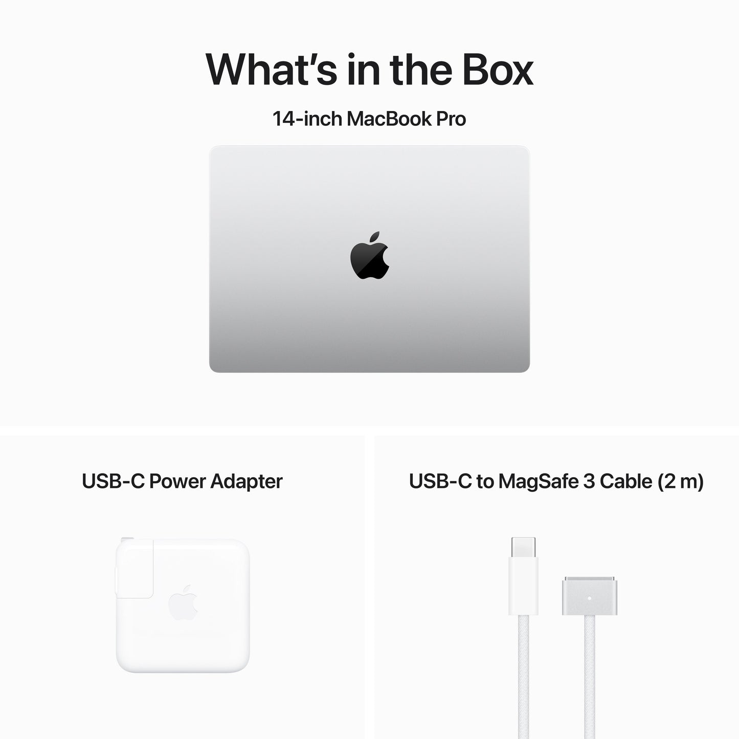 14-inch MacBook Pro: Apple M3 chip with 8‑core CPU and 10‑core GPU, 512GB SSD - Silver