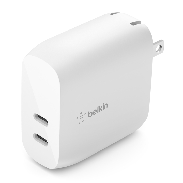 Cargador Belkin 40w - USB-C PD 20w x 2 - Blanco