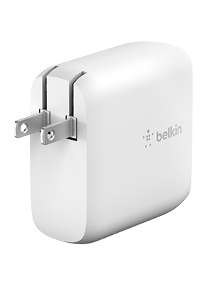 Cargador Belkin 68w - USB-C GAN PD 50w / USB-C GAN PD 18w - Blanco