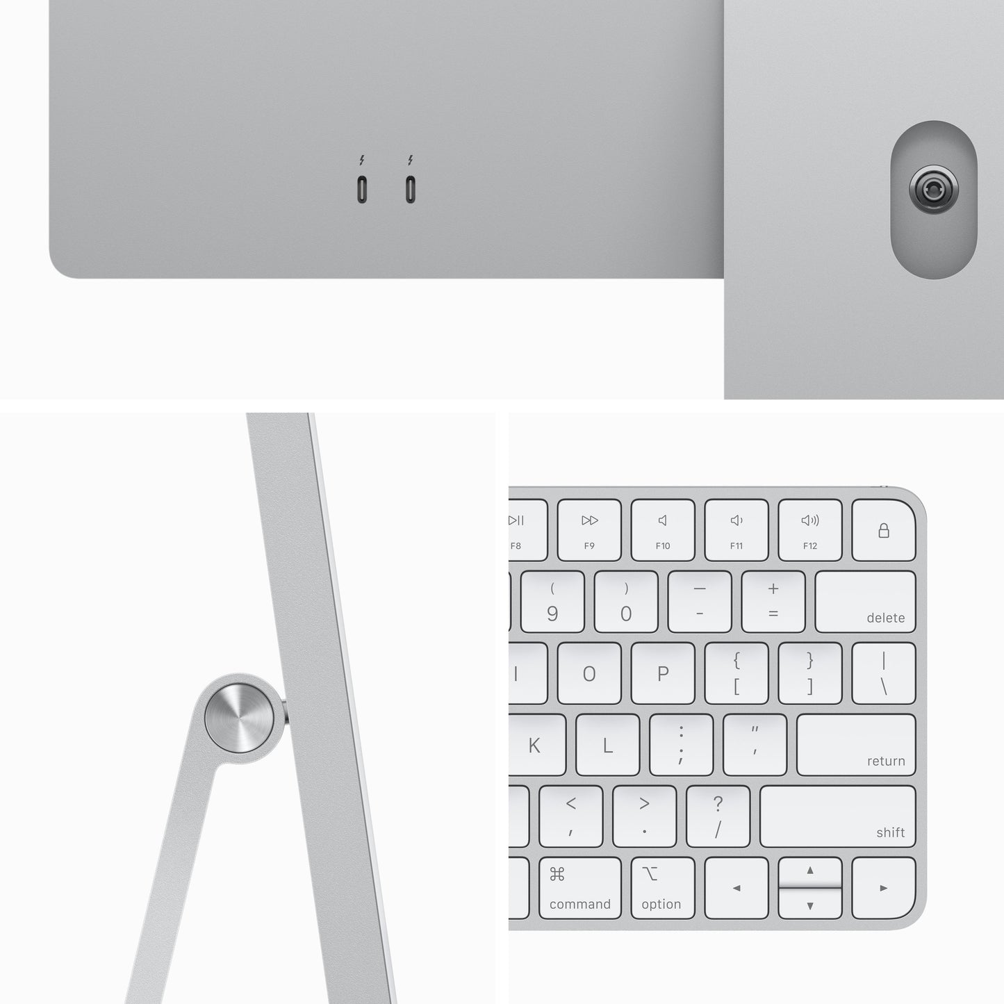 24-inch iMac with Retina 4.5K display: Apple M3 chip with 8‑core CPU and 8‑core GPU, 256GB SSD - Silver