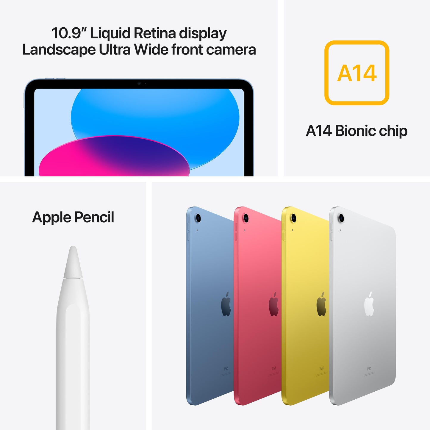 10.9-inch iPad Wi-Fi 256GB - Silver (10th generation)