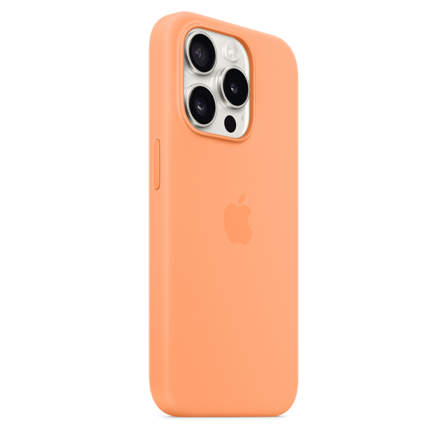 iPhone 15 Pro Silicone Case with MagSafe - Orange Sorbet