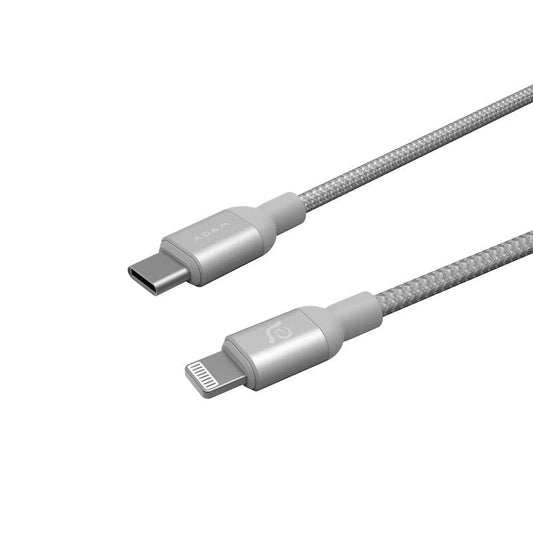 Cable Adam Elements PeAk II C120B USB-C a Lightning de 120cm - Plata