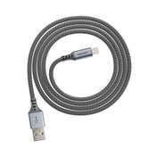 Cable de Aleacion Ventev de USB-A a Lightning de 4 pies -  Gris acero