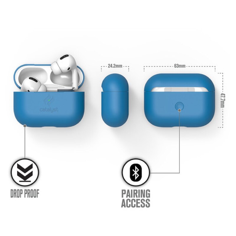 Case CATALYST SLIM Para Airpods Pro -  Azul Neón