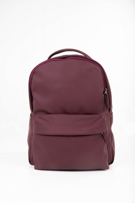 Mochila JORMANDS para MacBook en cuero sintetico de 15.6" - Vinotinto