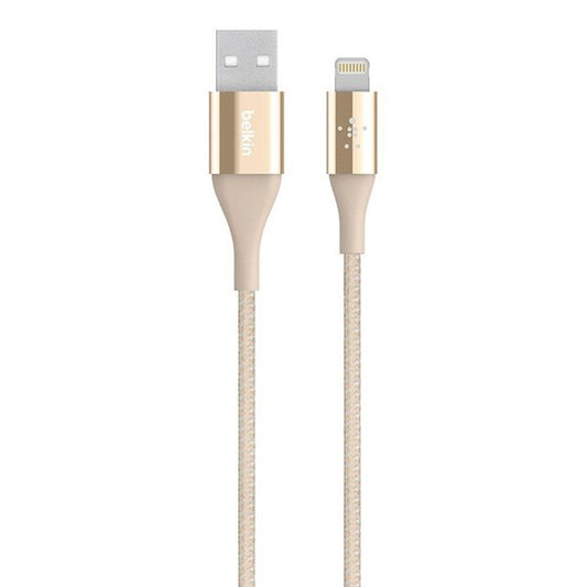 Cable Belkin USB-A a Lightning - 1.2M - DuraTek Plus - Dorado